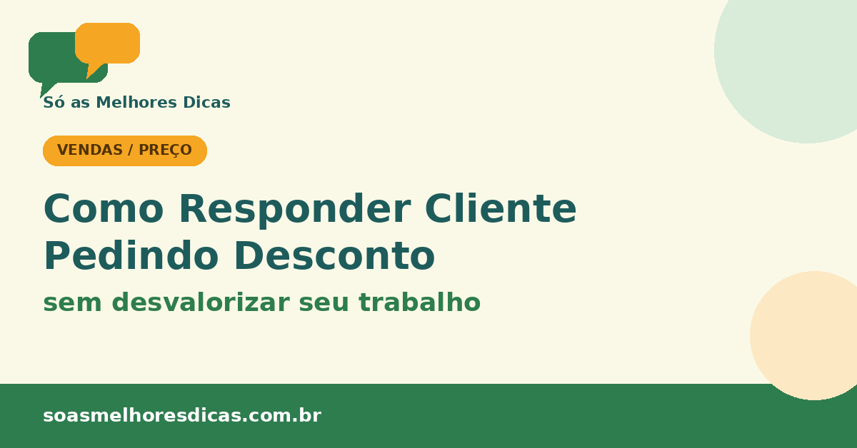 Como Responder Cliente Pedindo Desconto sem Desvalorizar seu Trabalho