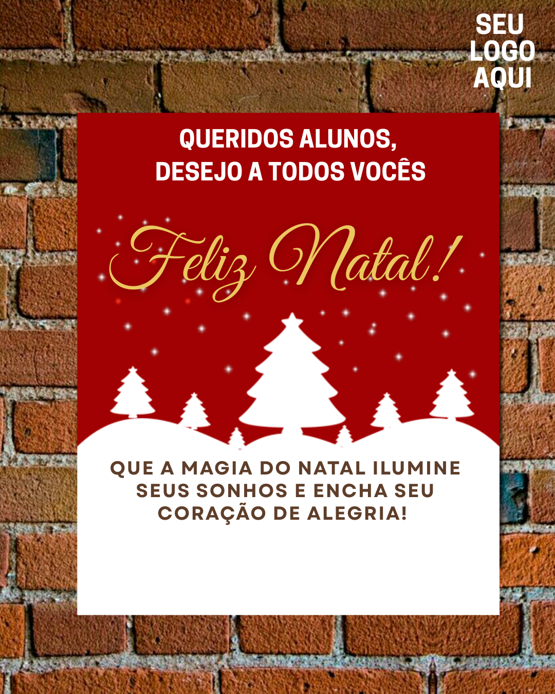 Arte para professoras - Feliz Natal para os alunos